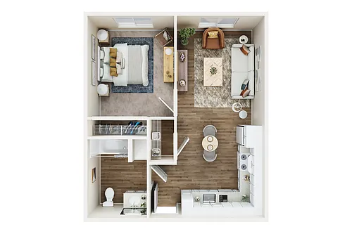 Floor plan 1 Bedroom