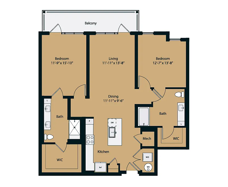 Floor plan 2B