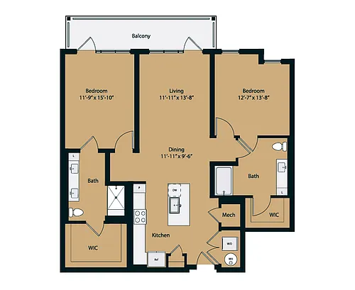 Floor plan 2B