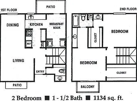 2 bed, 1.5 bath, 1134 sqft, $900 — Photo 4