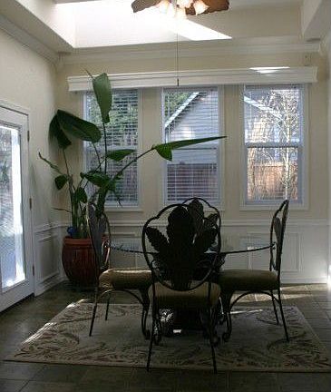 Sip morning coffee in your sunny breakfast nook off the kitchen. There is a French door leading from