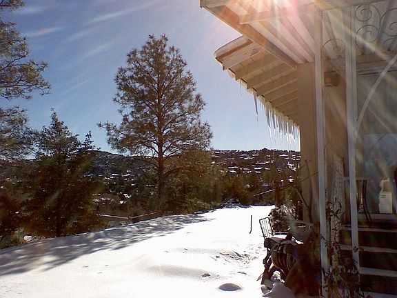 Sunny day after snow