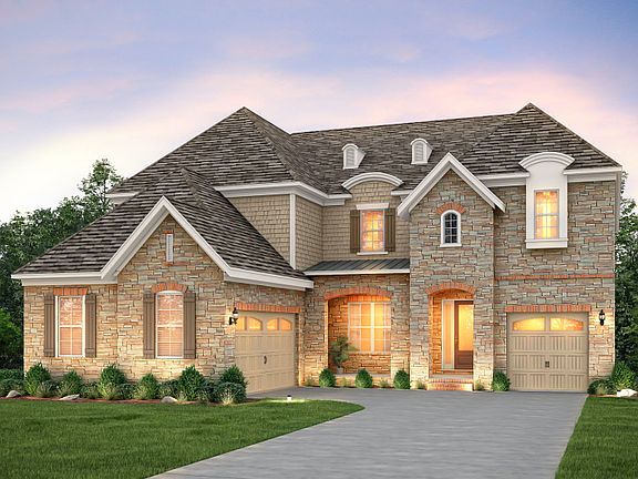 Stonegate Exterior 8 features stone, shakes and covered front porch