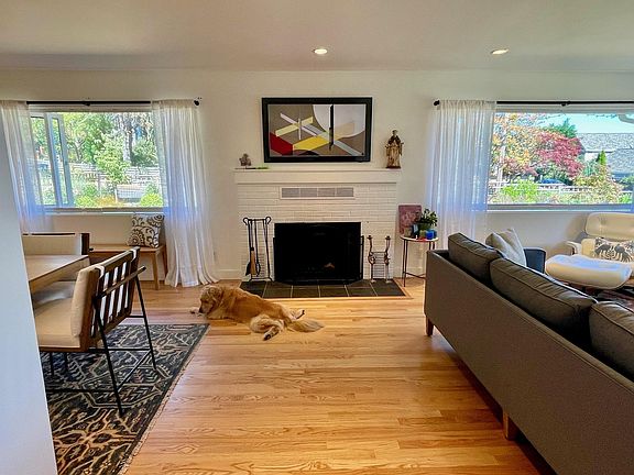 Living room fireplace