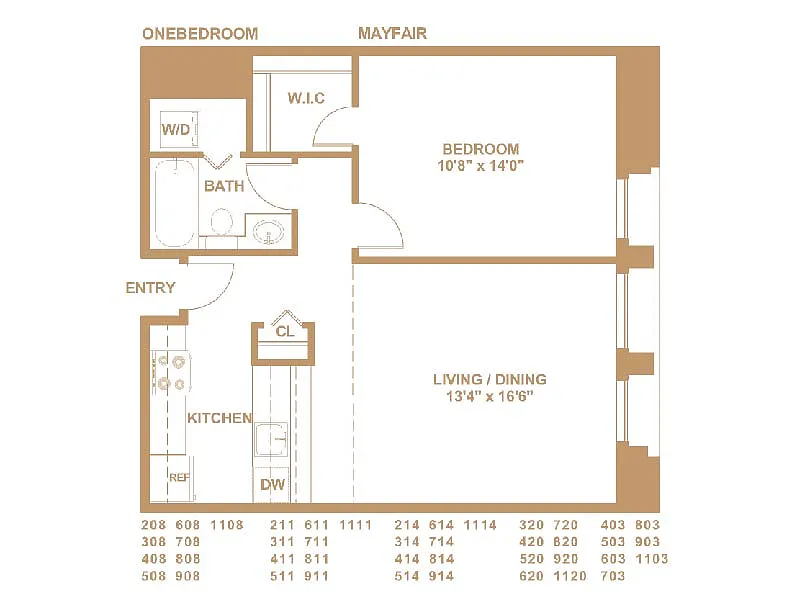 Floor plan Mayfair