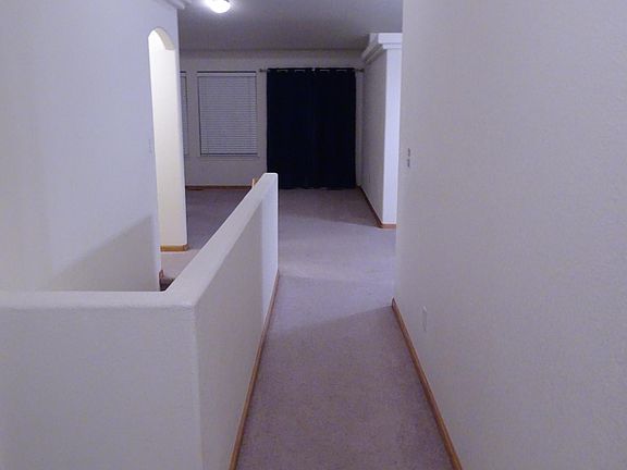 Hallway from Front door; straight ahead is the living room