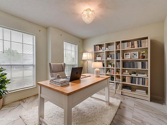 Virtually Staged Home Office