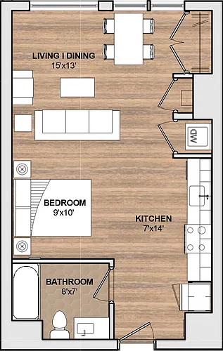 Floor plan 221 F