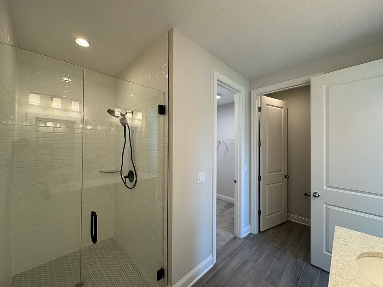Master bath with walk in closet