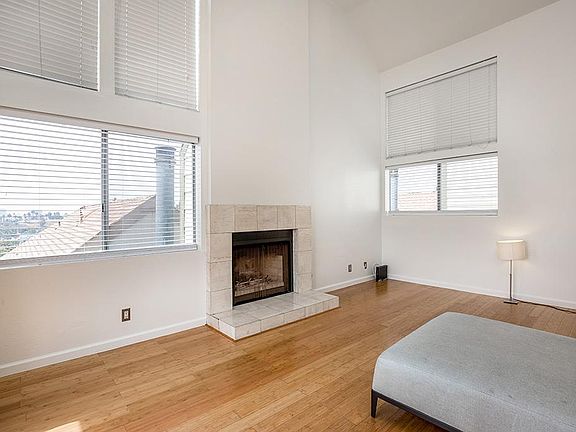 Wood and gas fire place & 20 feet ceilings