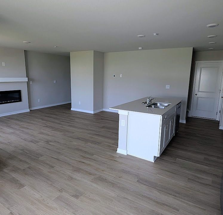 Open Concept Living Room, Dining Room and Kitchen
