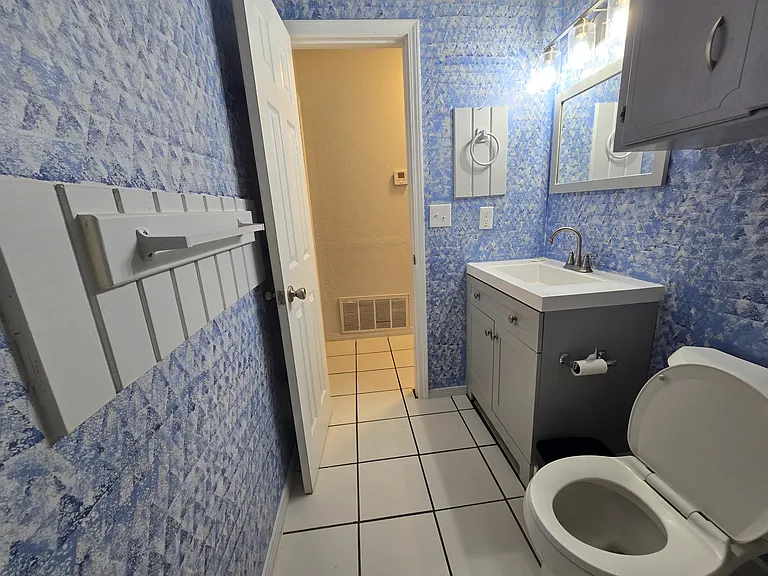 It's just a cool bathroom with fresh updates!