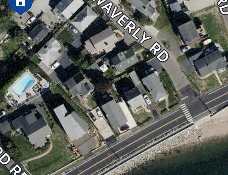 Our beach cottage is behind 17 Waverly-very common in beach communities-and we share a driveway with them and the next door neighbors.