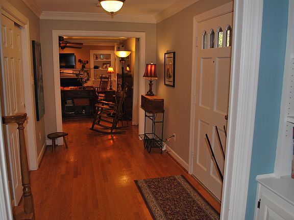 Front entry, double closet