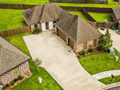 Large fenced yard