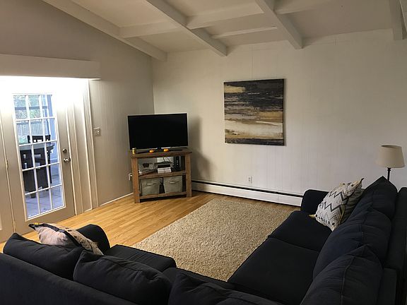 Living area next to kitchen