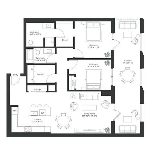 Floor plan B6.ADA