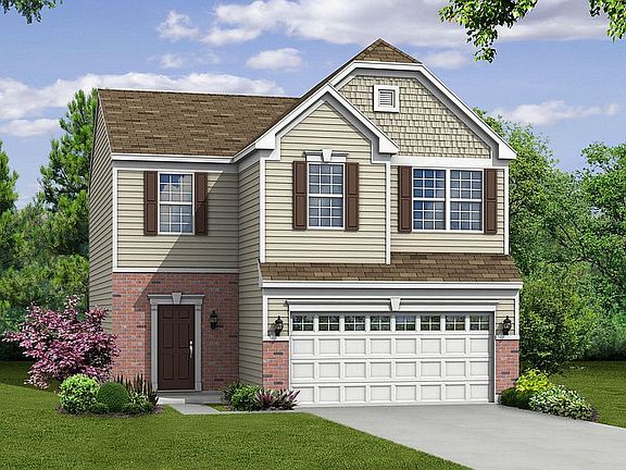Elevation H Opt Brick Watertable Front Facade Garage Door