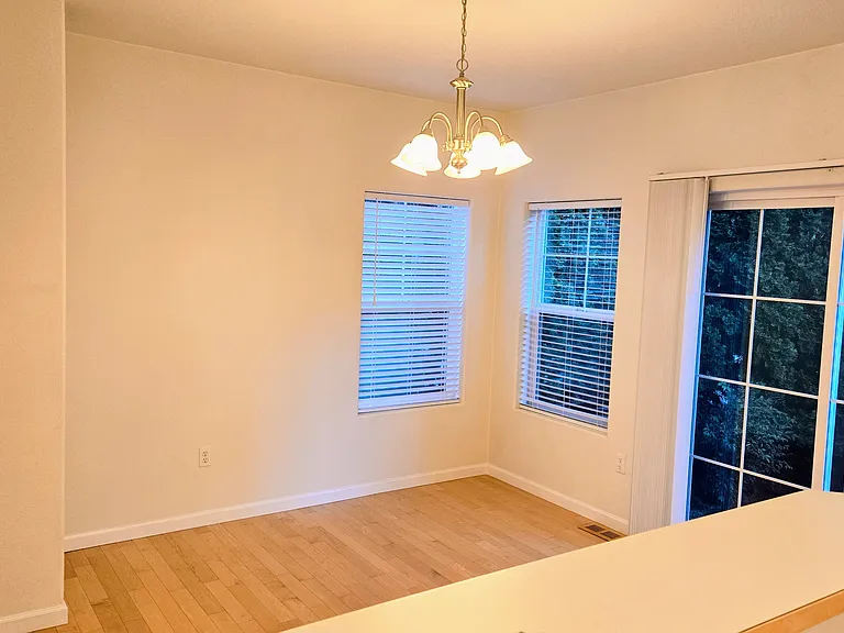 Dining Room with access to private patio.