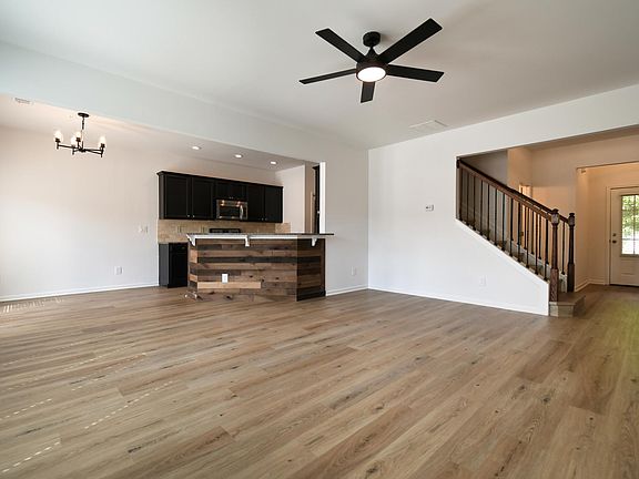 View onto kitchen from living room