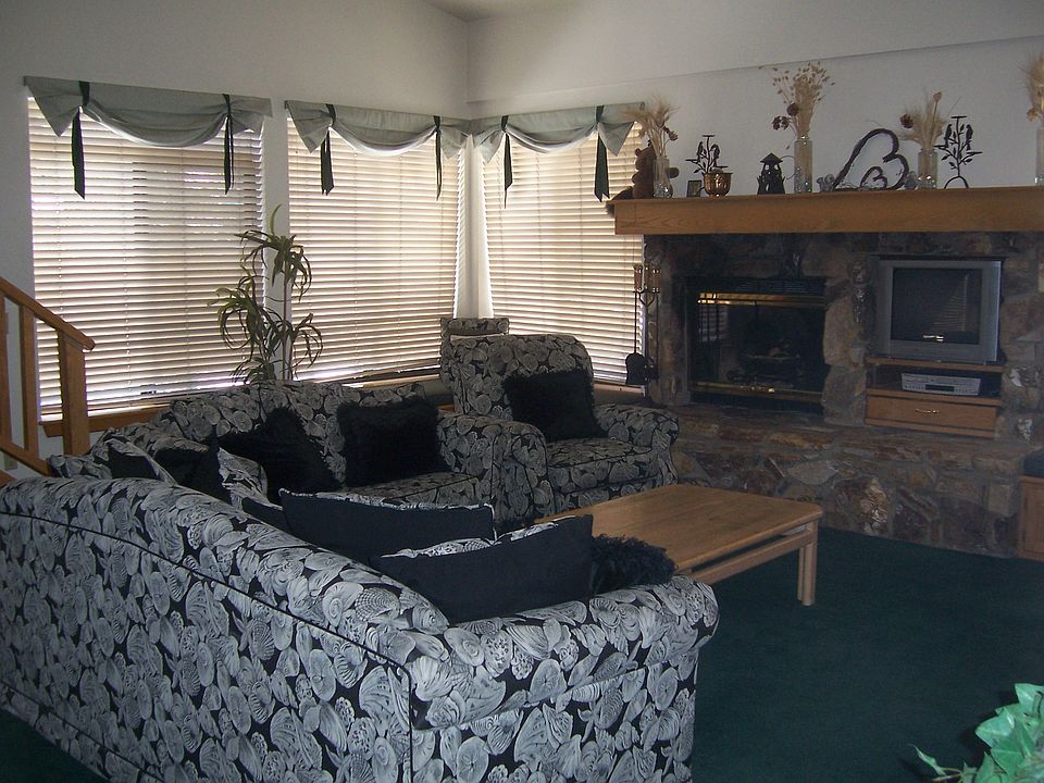 High ceiling living area