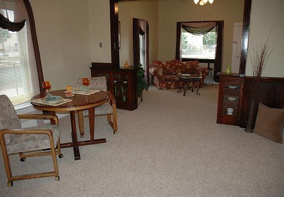 dining area- built in cabinets