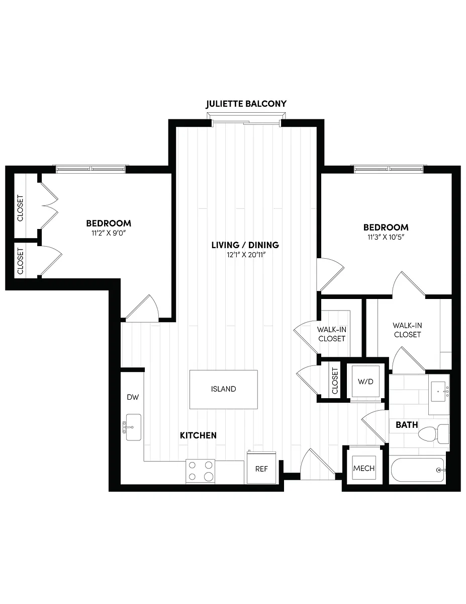 Floor plan 1C-Den