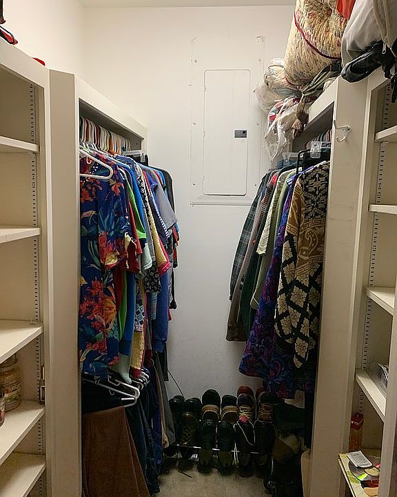 One of two master closets 