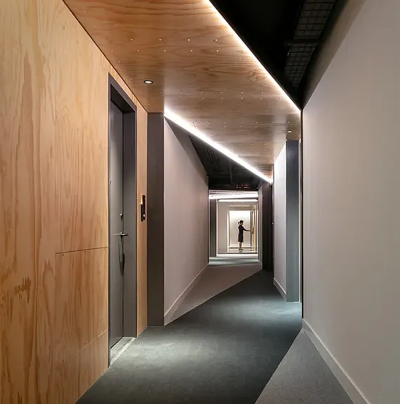 Hallway and secure elevators