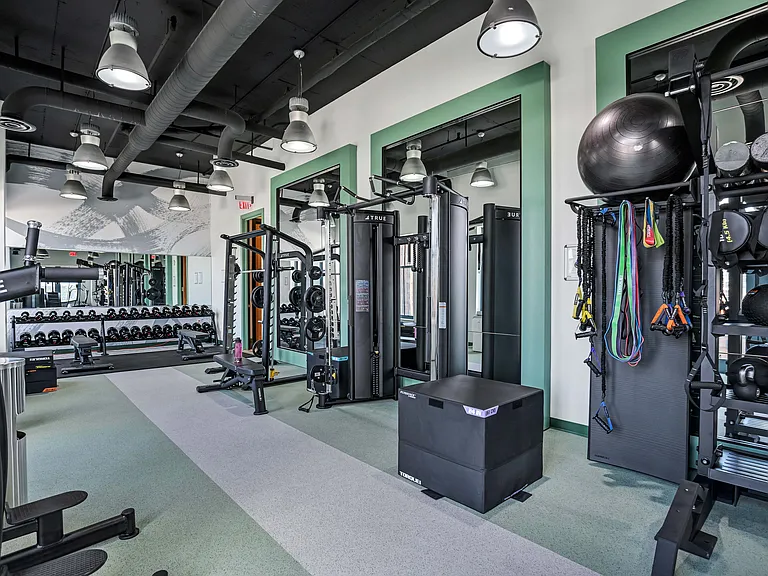 24-Hour Fitness Center with Cardio and Free Weights