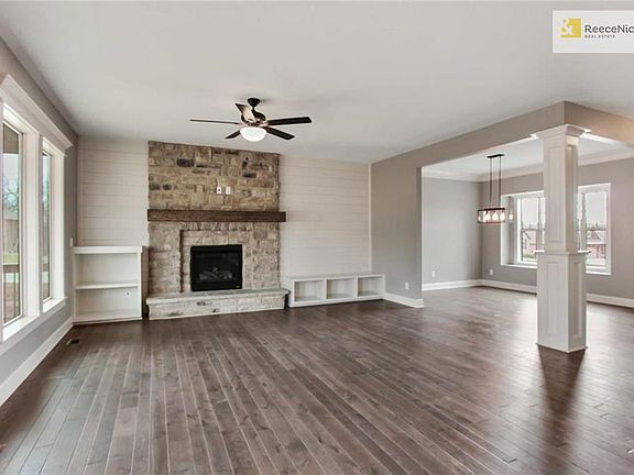 Living Room Fireplace Is The Center Of Attention