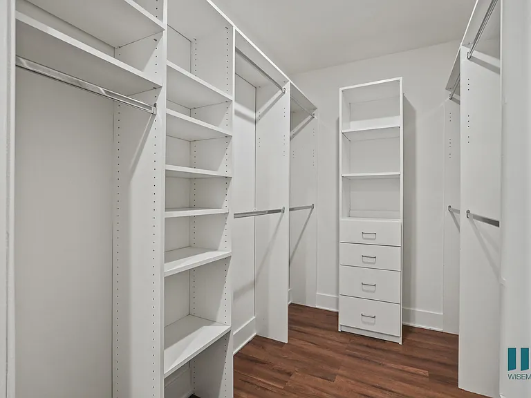 Walk-In Closet with Built-In Organizers