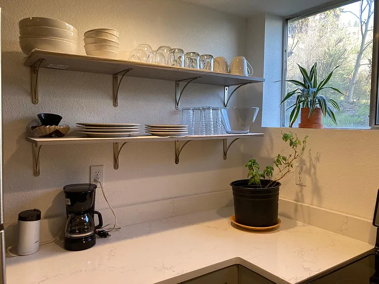 Fully stocked kitchen