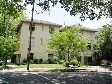 The front of the building