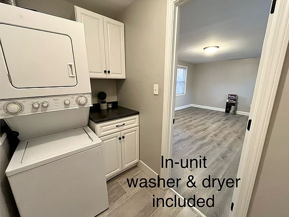 In-unit laundry room