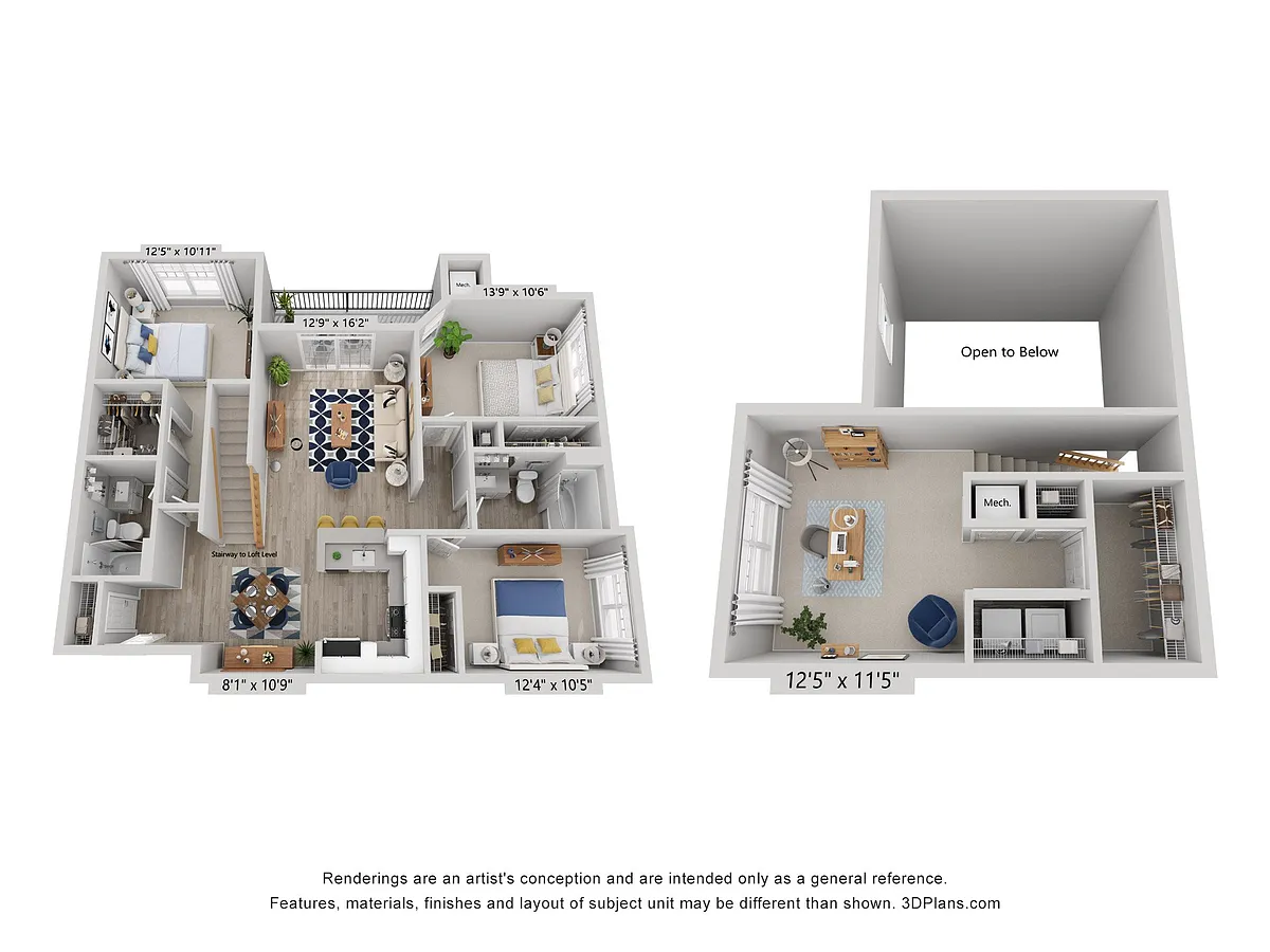 Floor plan C1 Loft Renovated
