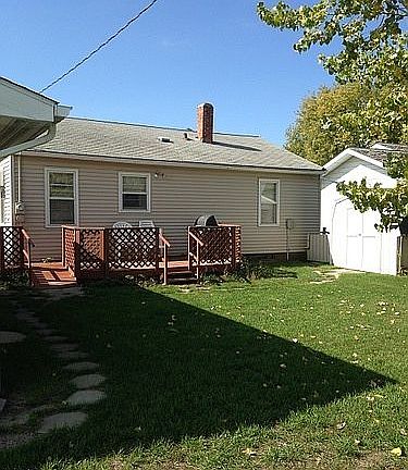 Backyard deck & storage shed