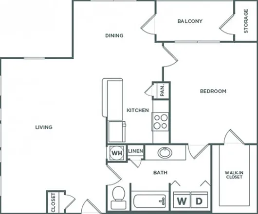 One bedroom One Bath (911 SF) One bedroom One Bath (911 SF)
