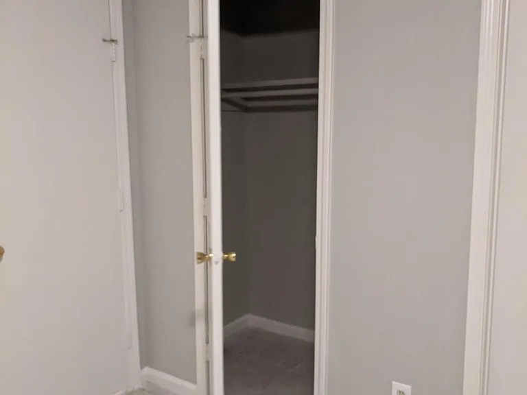 Walk in closet in master bedroom