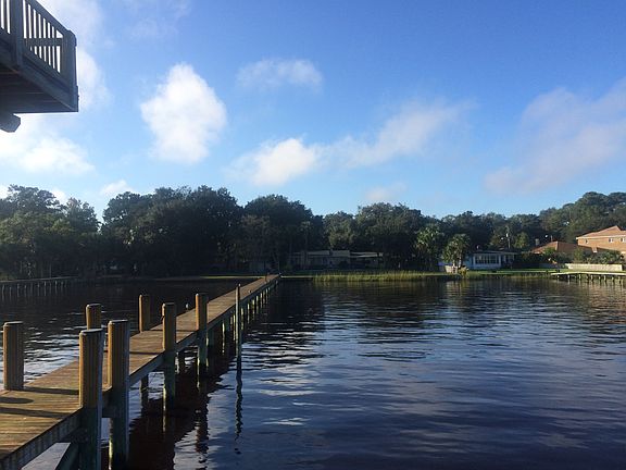 From Dock looking at back yard