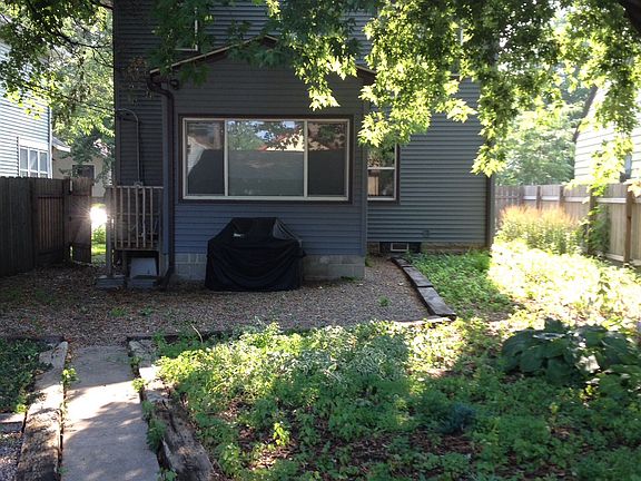 fully fenced backyard