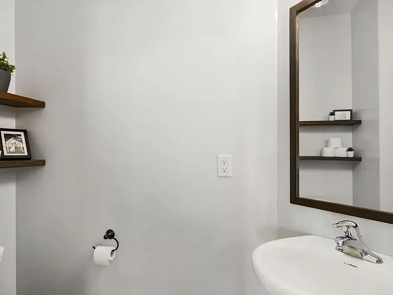 Downstairs half-bathroom.