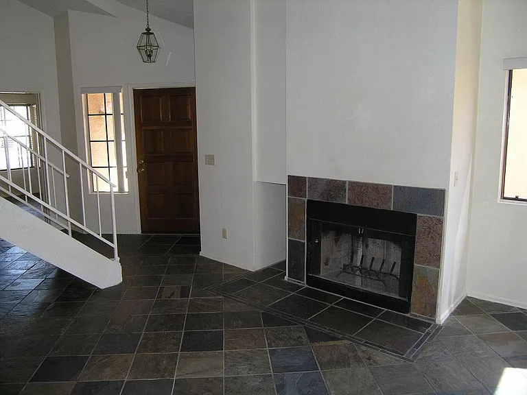Fireplace and Front Entry