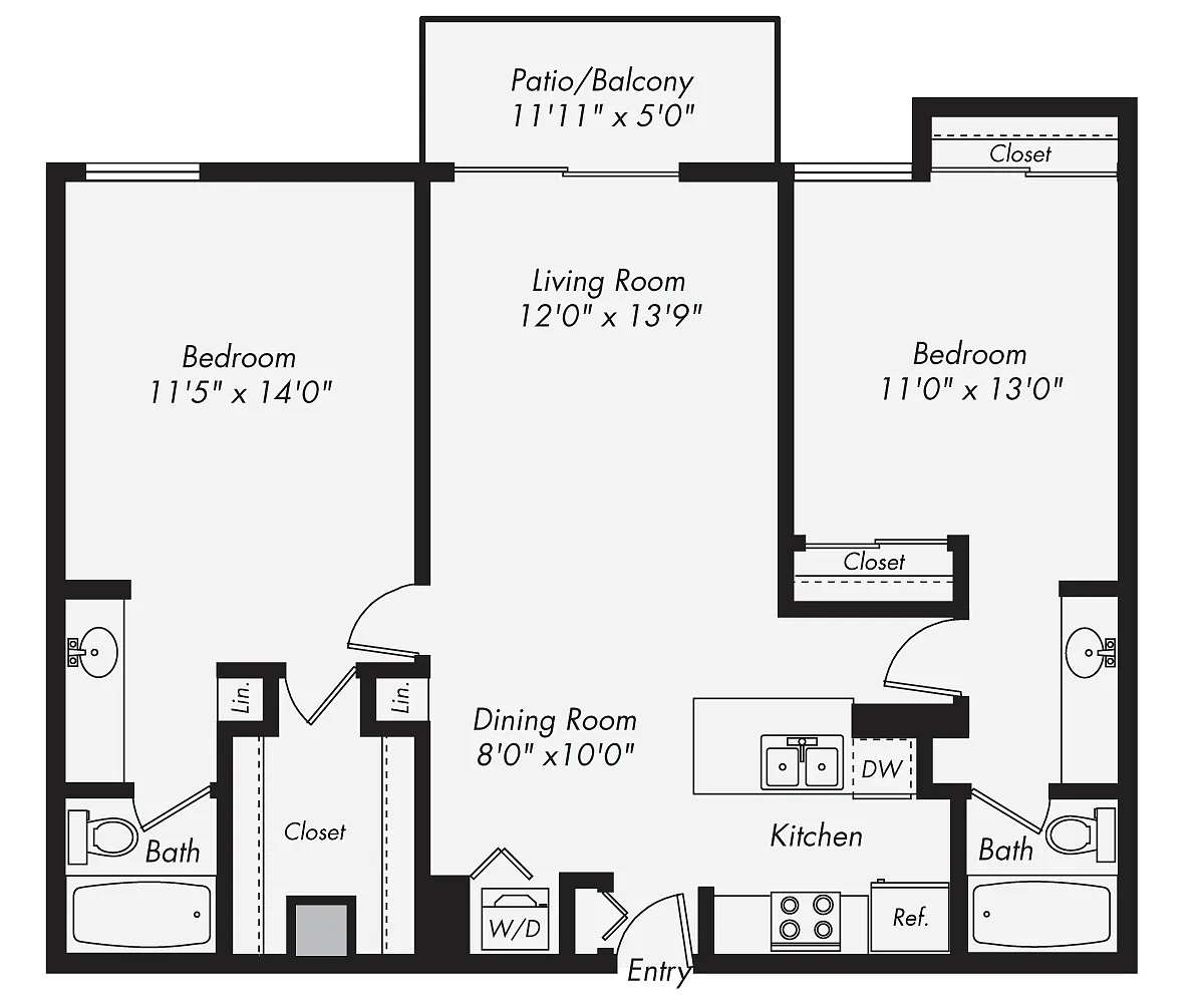 Floor plan B2-988sf