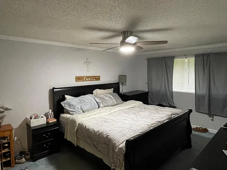 King size bed shown