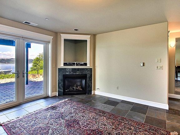 Main room and fireplace.