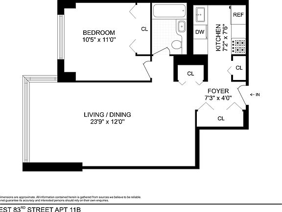 2nd image of 225 W 83rd St APT 11B