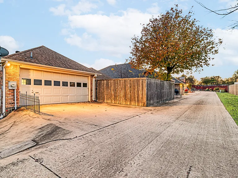 Alley access garage