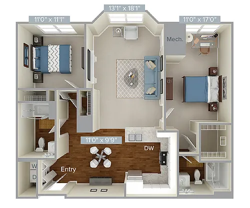 Floor plan Furnished-f-B2