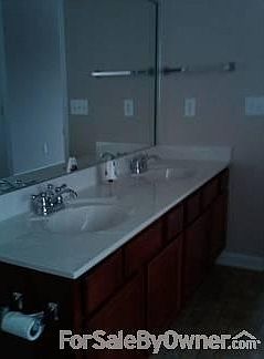 Master bath with double sink